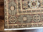 Room Sized Oriental Rug 10x11, Power Loomed Carpet, Tan Brown, Unique Loom