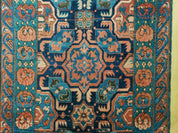 3'10" X 10' Antique Caucasian Seychor Rug Hand Made Wool Carpet Organic Dye Nice