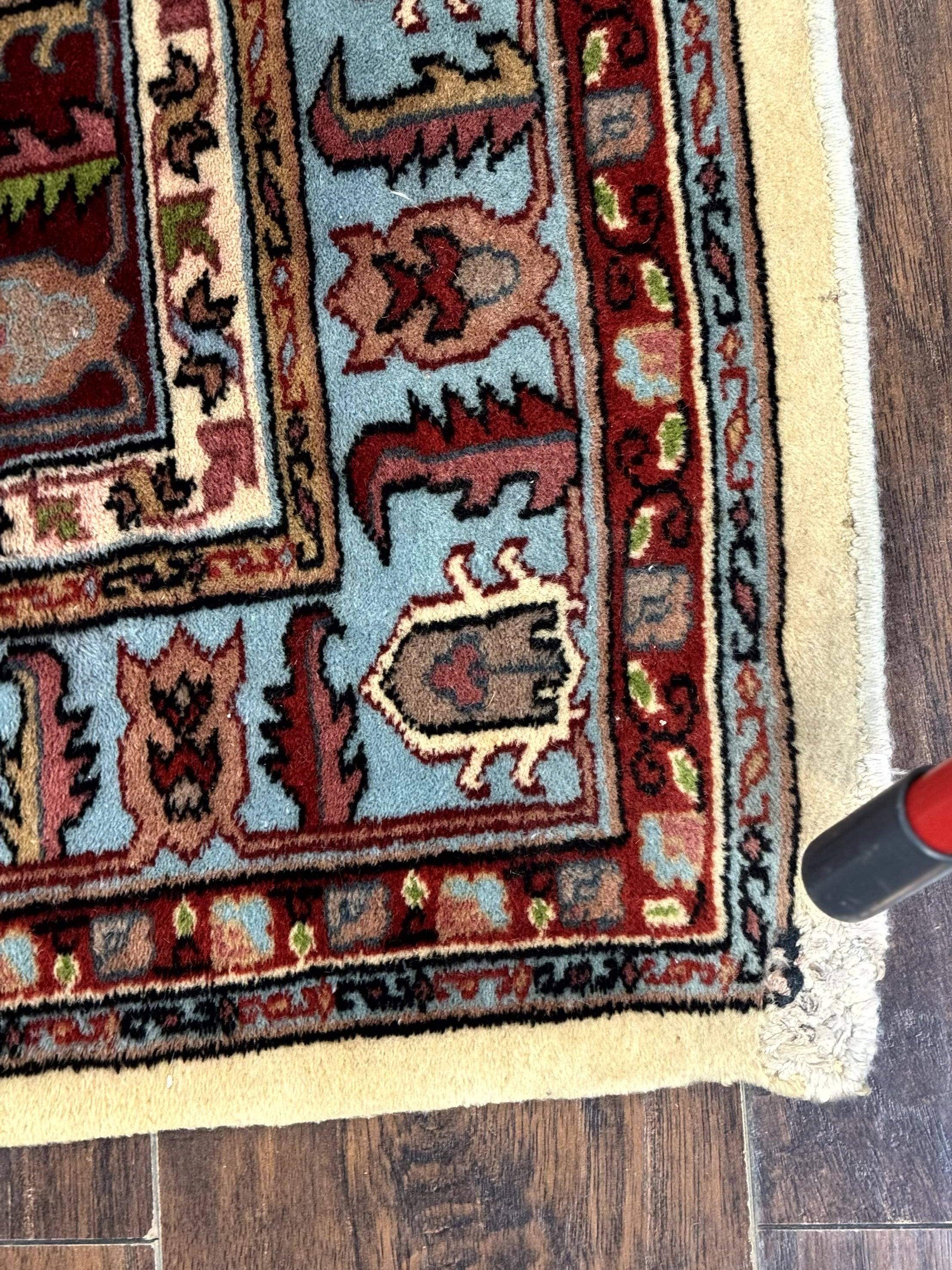 Turkish Kazak Rug 6x9, Geometric Medallions