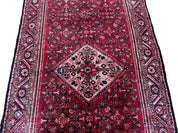 5.5 X 10 Antique Handmade Wool Tribal Gallery Rug All Over Red Runner Corridor