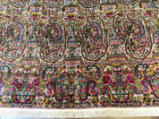 Rare Antique Persian Kerman Lavar Rug 9x12, Boteh Paisley Design