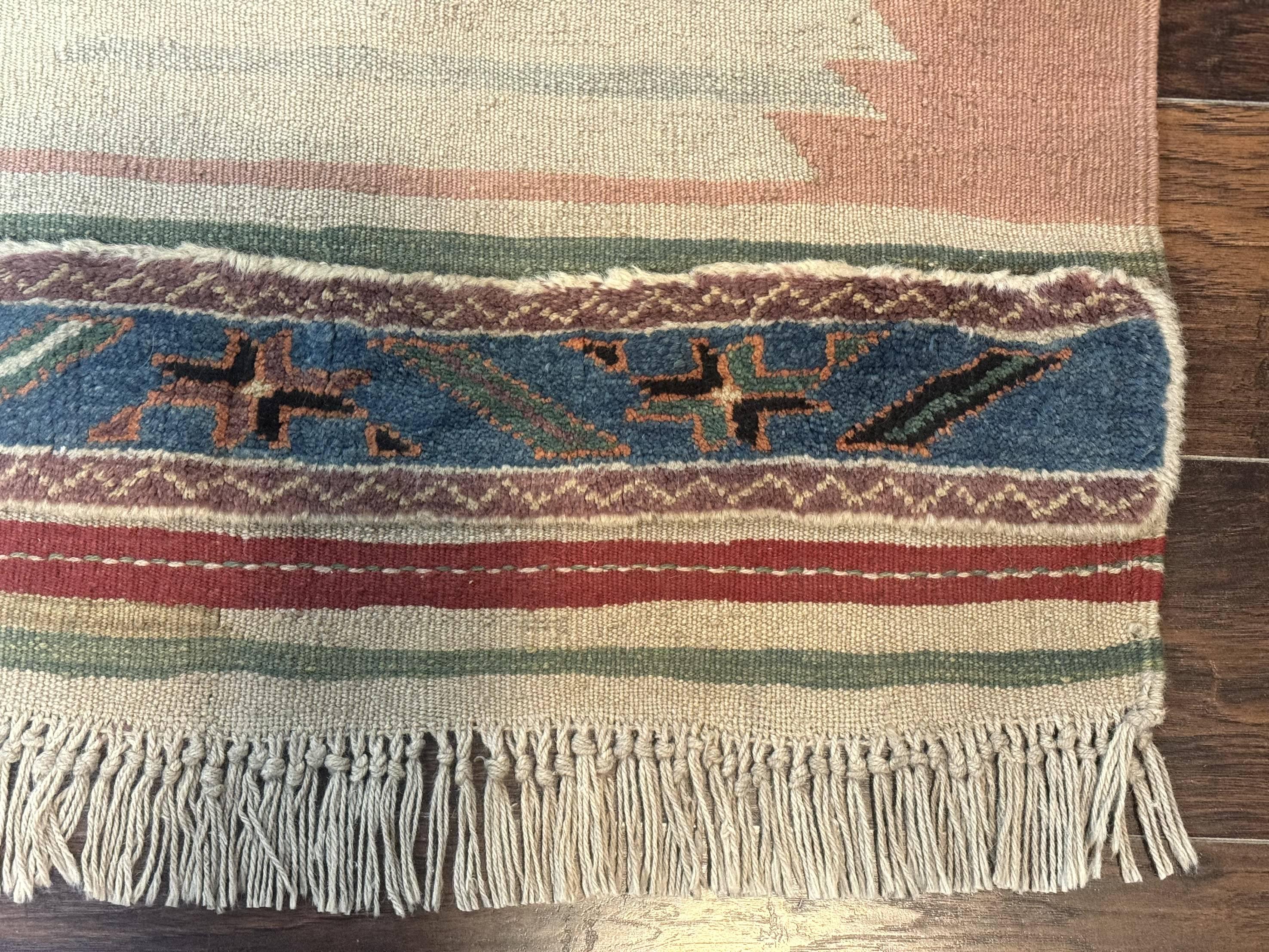 Turkish Kilim Rug 2.5 x 4.7, Flatweave Bohemian Blanket Rug, Wall Hanging Tapestry Rug
