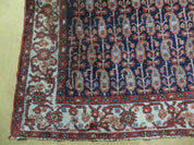 4' X 6' Antique Handmade Turkish Sivas Wool Rug Vegetable Organic Dye Nice Blue