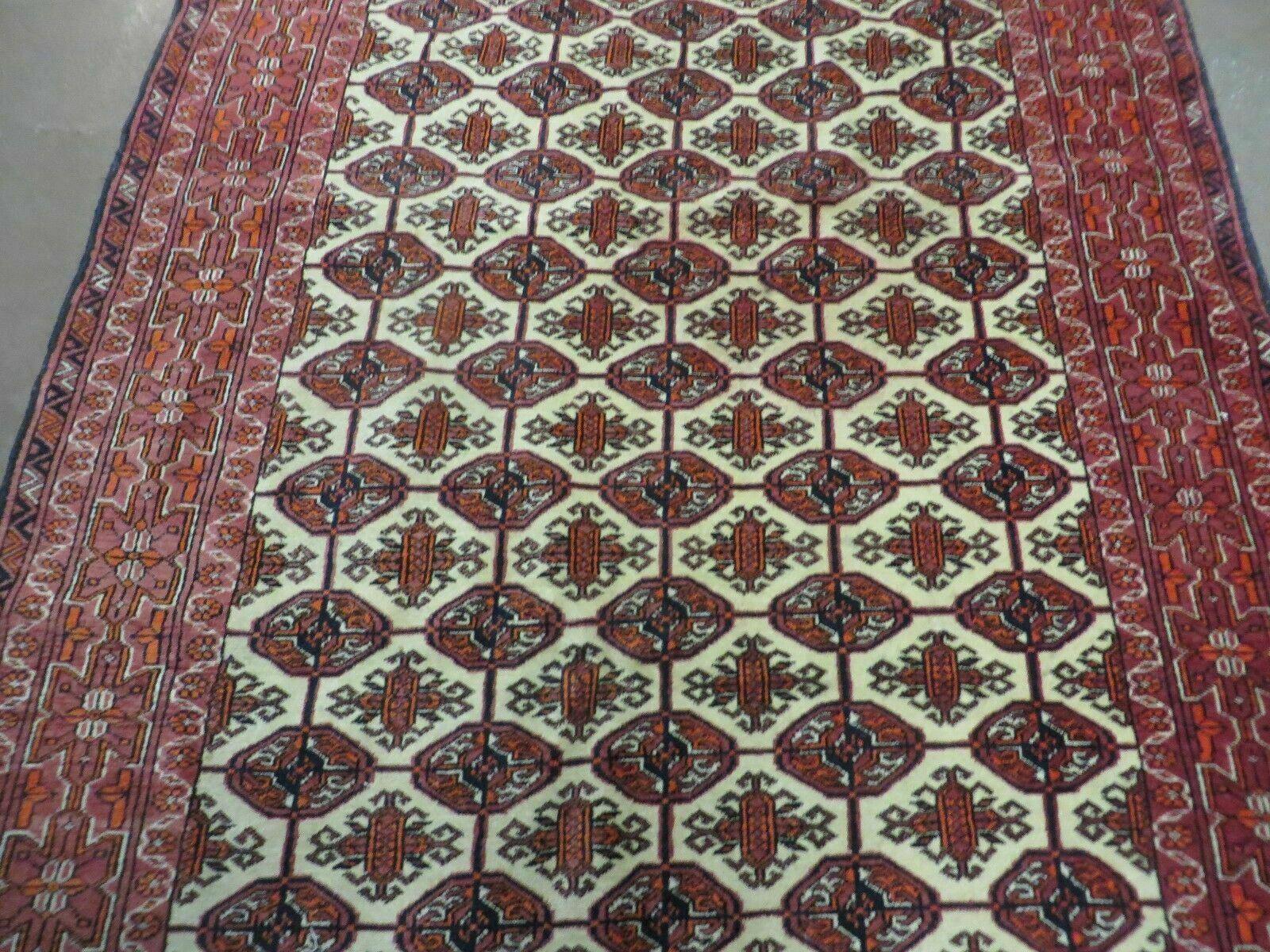 4' X 6' Handmade Finely Knotted Pakistan Turkoman Bokhara Wool Rug Nice