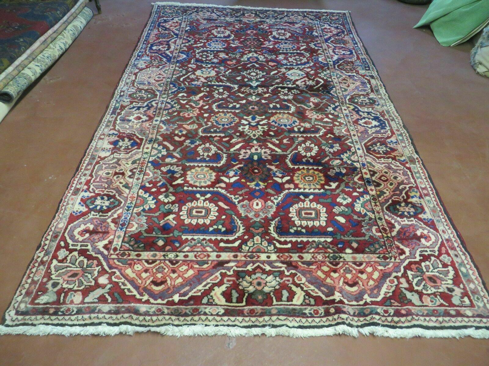 5' X 9' Antique Handmade Turkish Wool Veg Dyes Rug Nice # 107