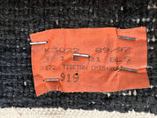 Tibetan Rug 9x12, Hand Knotted Tibet Nepali Contemporary Carpet 9 x 12 ft, Black and Tan, Handmade Area Rug Room Sized, Nepalese Rug