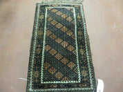2' X 3' Antique Handmade Pakistani Bokhara Turkoman Balouchi Wool Rug Mat Nice