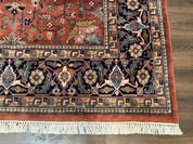 Indo Persian Heriz Rug 10x15, Allover Pattern, Large Wool Handmade Rug