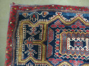 3' X 4.5' Antique Handmade Turkish Tribal Wool Rug Double Saddle Bag Nice