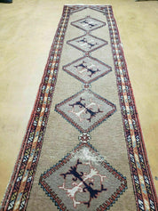 Persian Sarab Runner 2 x 11, Antique Tribal Persian Runner Rug