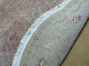 6' X 6' Round Handmade Fine Chinese Floral Oriental Silk Wool Rug Carpet Nice