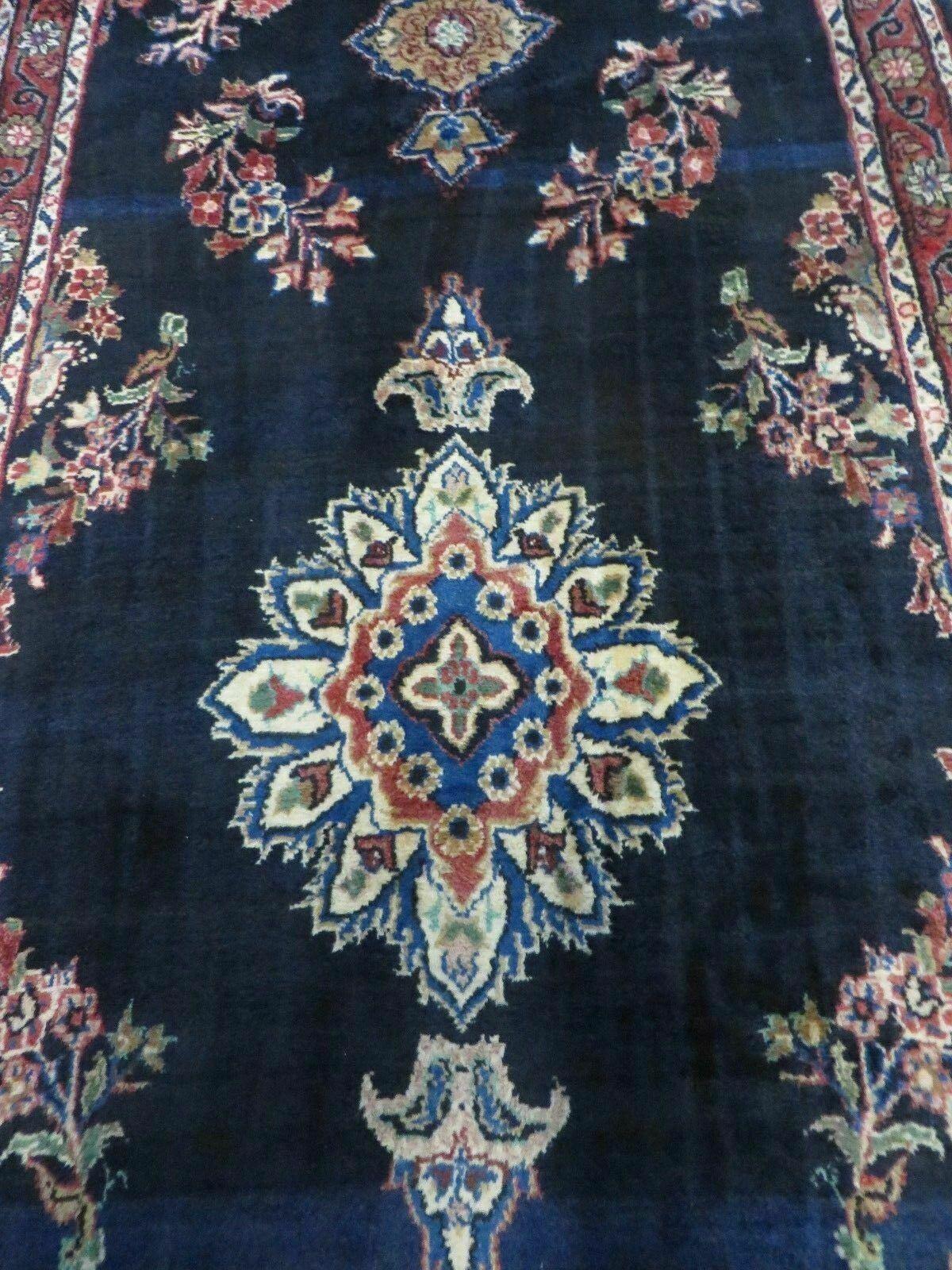 Persian Runner Rug 4x11, Navy Blue Antique Lilihan Runner