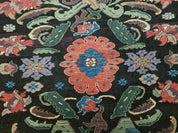 4' 5" X 16' 1" Antique Karabagh Caucasian Rug Handmade Wool Carpet Organic Dye