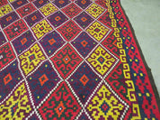 6' X 13' Antique Turkish Kilim Handmade Flat Weave Wool Rug Veg Dye