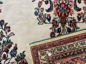 Palace Size Persian Rug 10 x 21 ft, Antique Hamadan Bibikabad Carpet, Handmade Antique Wool Oversized Rug, Ivory, Semi Open Field