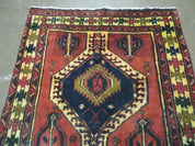 3' 4"X 7' Antique Handmade Turkish Wool Rug Organic #101