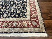 Black Pak Persian Rug 8x10, Floral Allover