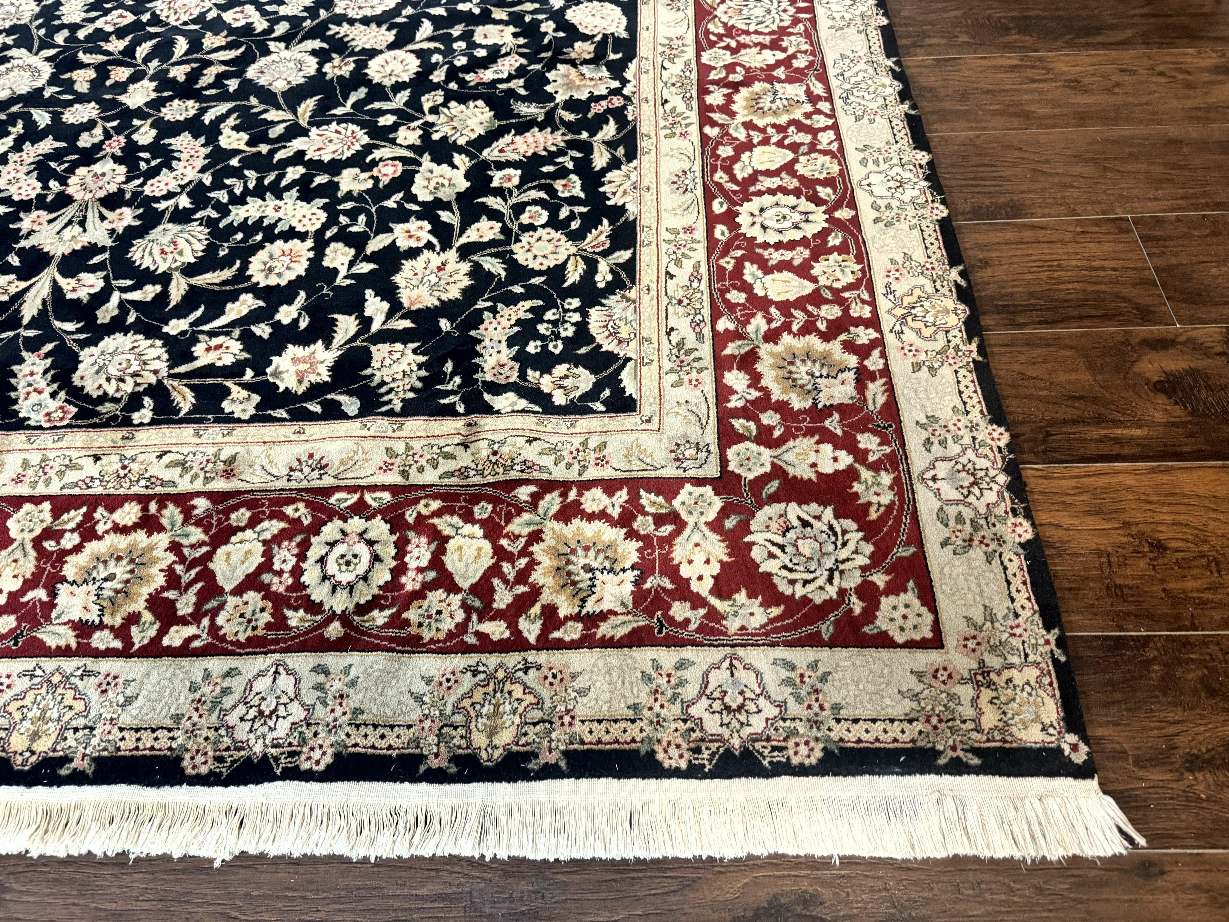 Black Pak Persian Rug 8x10, Floral Allover