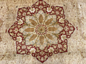 Palace Size Pak Persian Rug 13x17, Haji Jalili Design, Beige and Rust, Wool Hand Knotted, Fine 260 KPSI