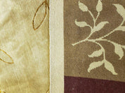 6' X 9' Modern Handmade Tibetan Nepal Wool & Silk Rug Decorative Abstract Gold