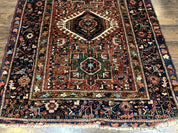 Antique Persian Karajeh Heriz Rug 5x6
