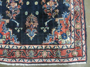 Persian Runner Rug 4x11, Navy Blue Antique Lilihan Runner