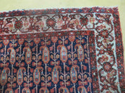 4' X 6' Antique Handmade Turkish Sivas Wool Rug Vegetable Organic Dye Nice Blue