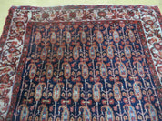 4' X 6' Antique Handmade Turkish Sivas Wool Rug Vegetable Organic Dye Nice Blue