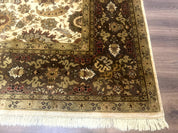 Indo Persian Mahal Rug 8x10, Floral Traditional Wool Oriental Carpet