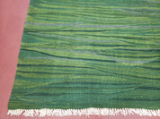 Green Turkish Kilim Rug, 6x9 - 7x10 Rugs, Bird, Handmade New Area Rug, Wool, Bohemian Boho Decor, Hand Woven, Modern Abstract Flat Weave Rug
