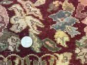 Indo Persian Kerman Rug 4x6, Burgundy, Floral