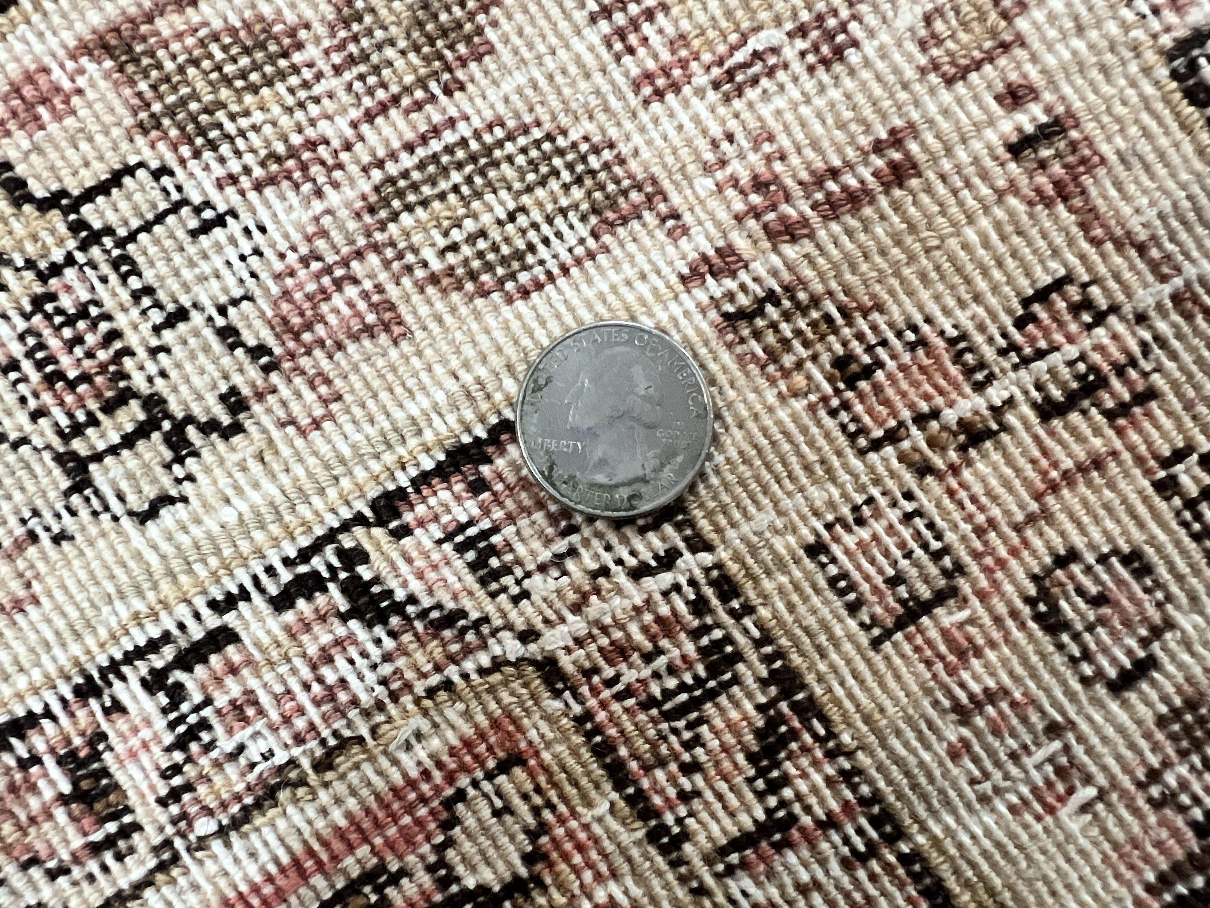 Antique Persian Tabriz Rug 10x12, Wool Hand Knotted Oriental Carpet, Beige Light Red, Floral Medallion