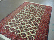4' X 6' Handmade Finely Knotted Pakistan Turkoman Bokhara Wool Rug Nice