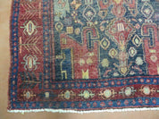 4' X 10' Antique Handmade Turkish Floral Tribal Oriental Wool Rug #627