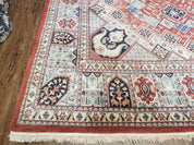 8 x11 Top Quality Veg Dye Turkish Carpet Decorative Handmade Geometric Area Rug