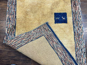 Indo Gabbeh Rug 3.7 x 5, Tribal Rug, Boho Rug, Wool Handmade Carpet