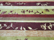 8' X 11' Tibetan Nepal Art Deco Hand Knotted Wool Rug Modern Contemporary Nice