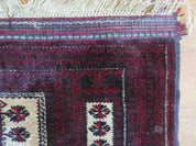 3' X 5' Handmade Fine Knotted Balouch Turkoman Prayer Silk Wool Rug