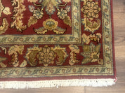 Indo Persian Mahal Rug 4x6, Floral Allover Pattern, Maroon