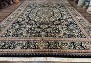 Pak Persian Rug 10x14, Elegant Floral Carpet, Fine 225 KPSI