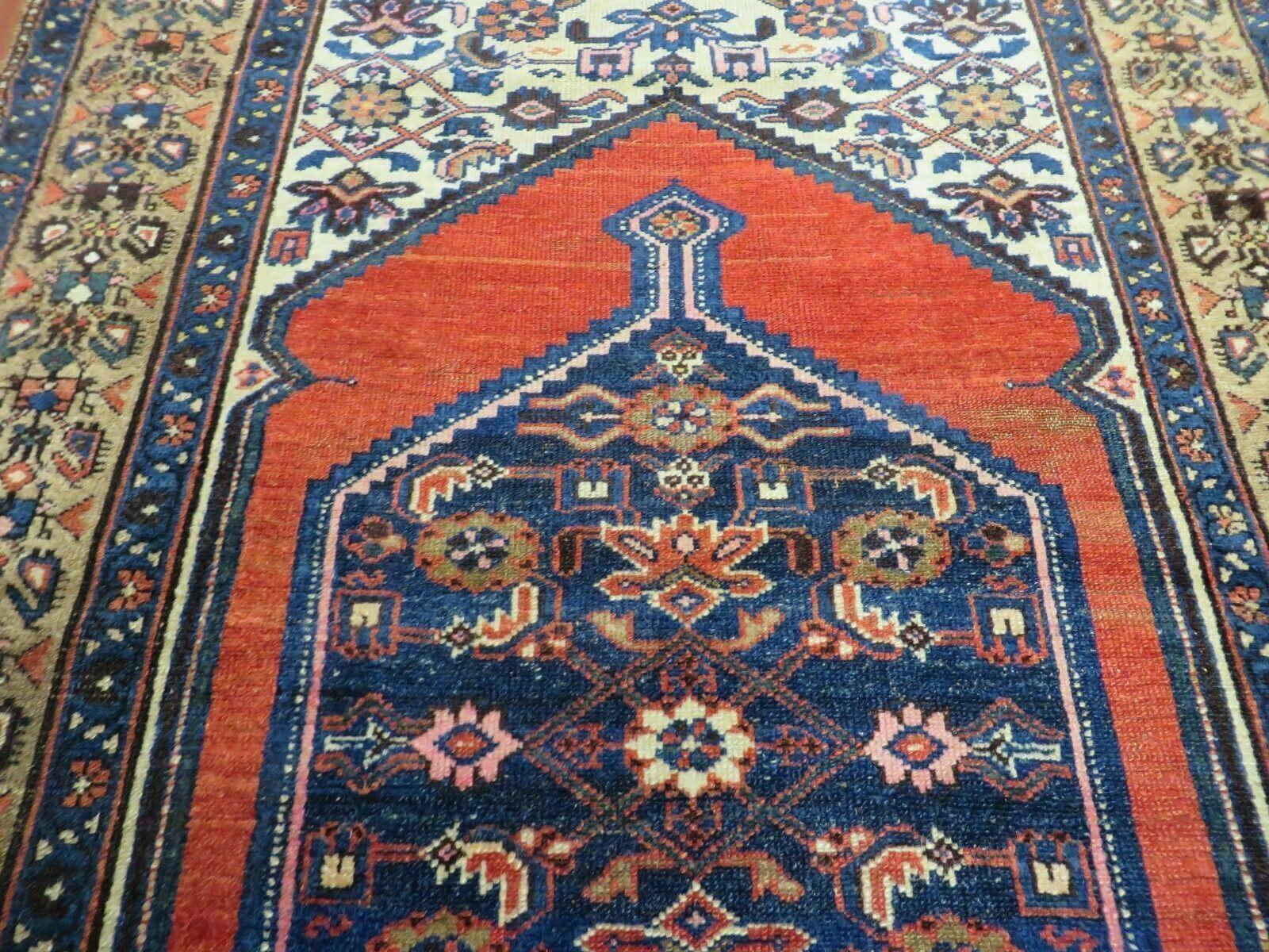 4' X 6' Antique Handmade Turkish Wool Rug Nice