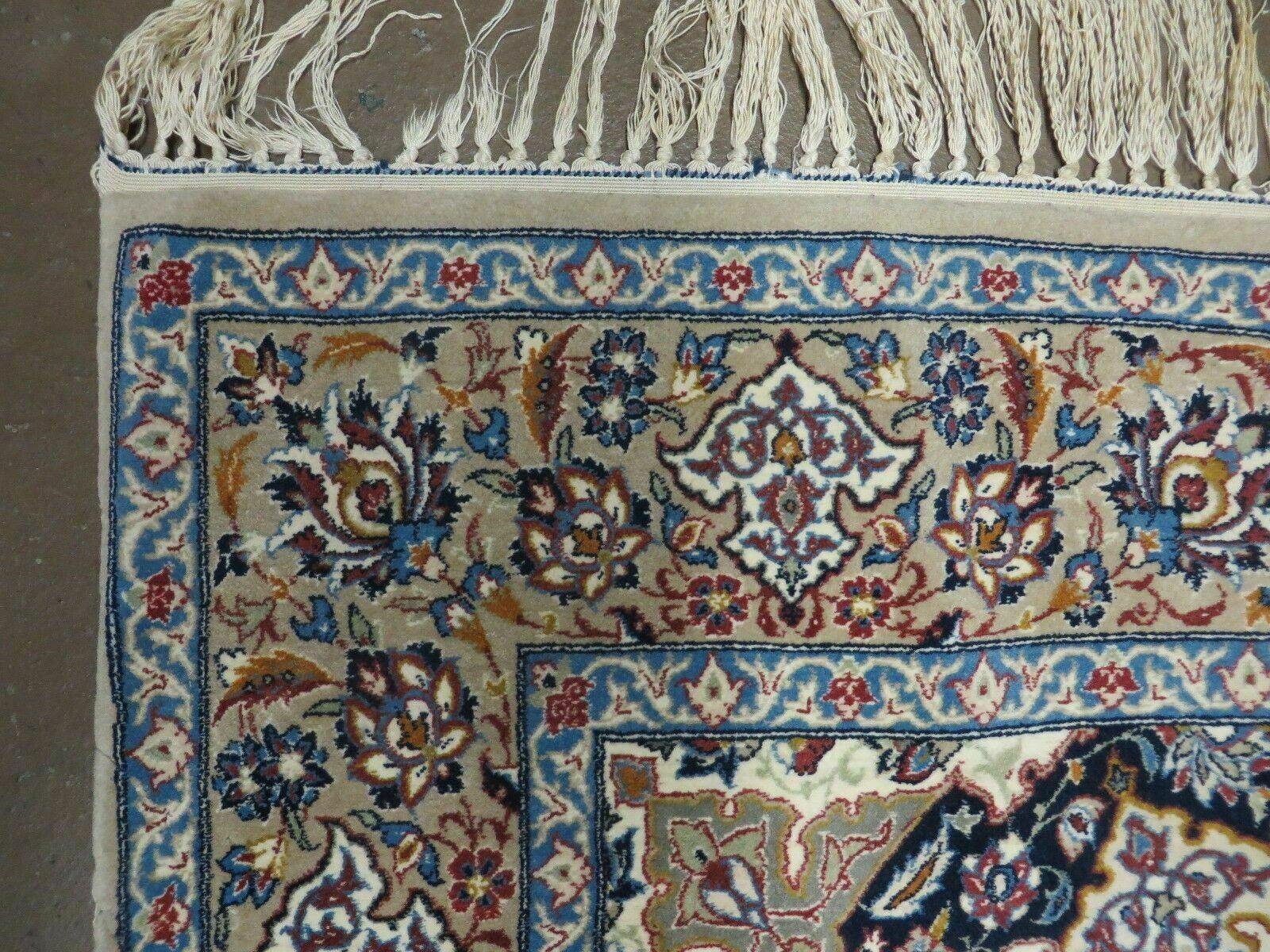 4' X 6' Very Fine Handmade Oriental Wool Silk Accent Rug Hand Knotted Beauty