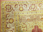 4' 5" X 7' Antique HandmadeTurkish Prayer Melas Oushak Wool Rug Mehrab Nice