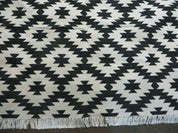 4' X 6' Hand Woven Wool Rug Contemporary Kilim Dhurrie Modern Oriental Area Rug