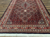 Indo Persian Bijar Rug 6x9, Hand Knotted Wool Carpet