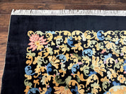 Antique Chinese Peking Rug 12.6 x 14.9, Palace Size Asian Oriental Carpet, Art Deco Rug, Rare