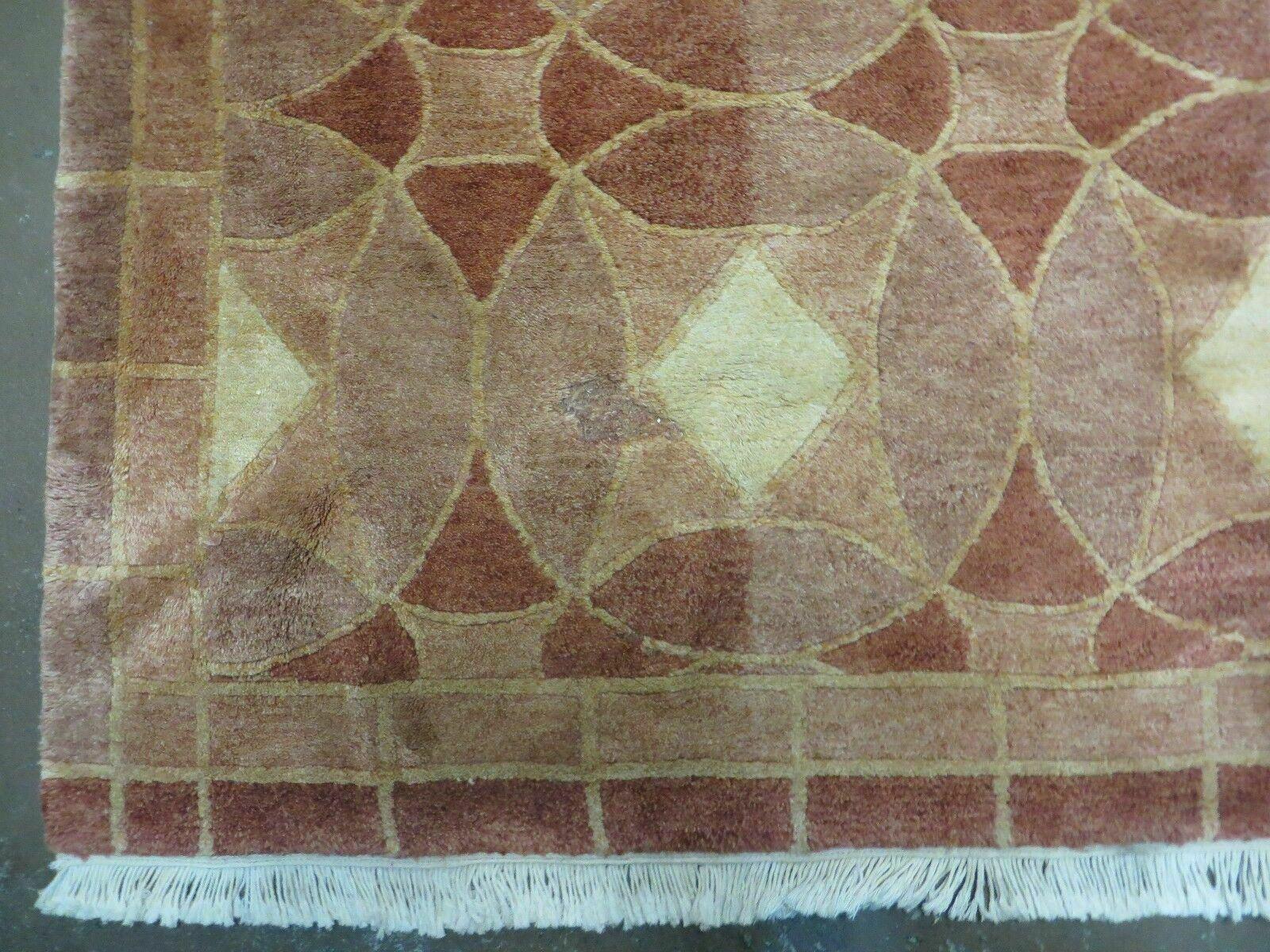 5' X 7' Modern Tibetan Nepal Art Deco Chinese Hand Knotted Wool Rug Decorative Contemporary Home Décor