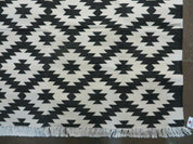 4' X 6' Hand Woven Wool Rug Contemporary Kilim Dhurrie Modern Oriental Area Rug