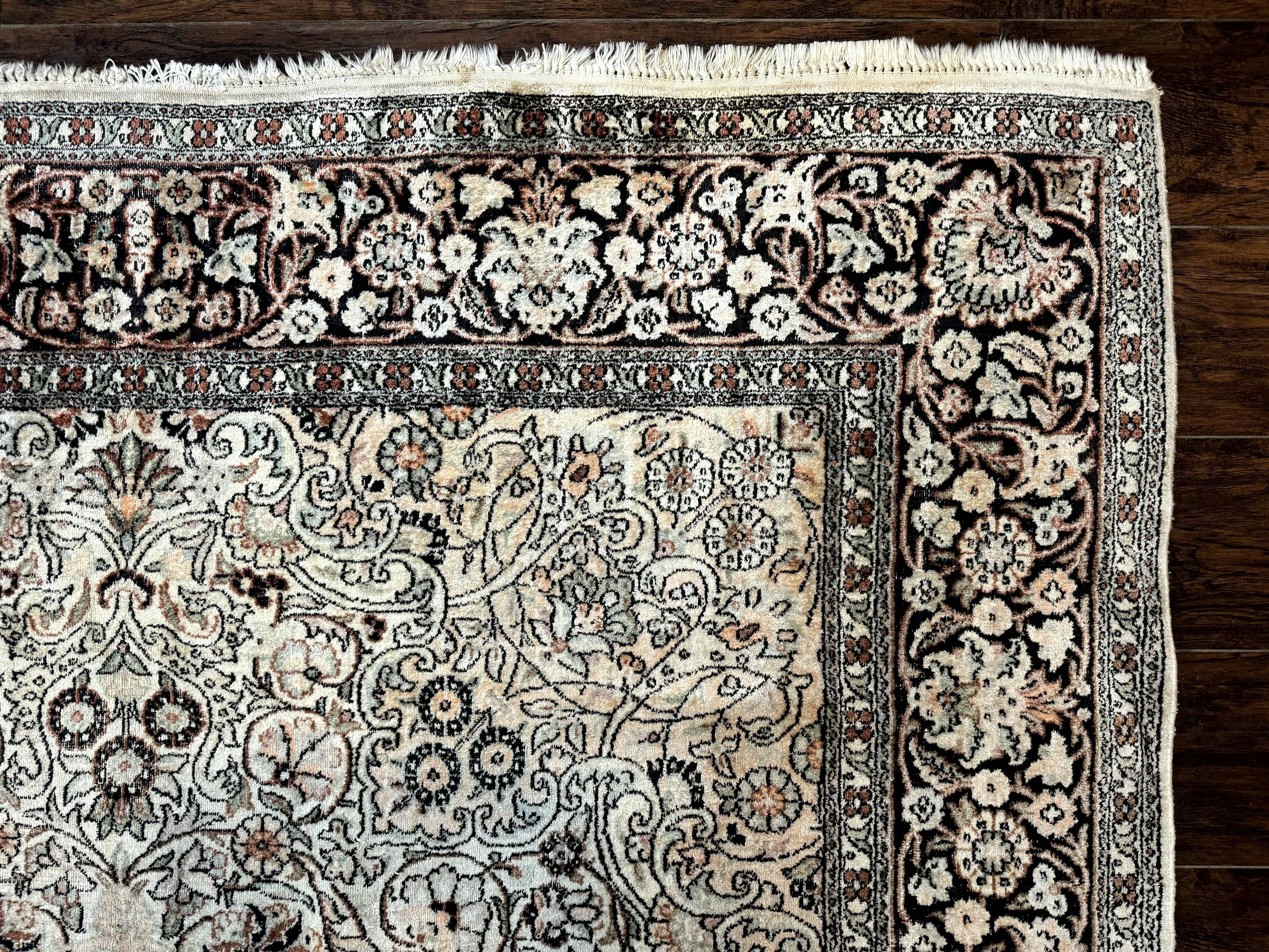 Silk Indian Kashmiri Rug 6x9