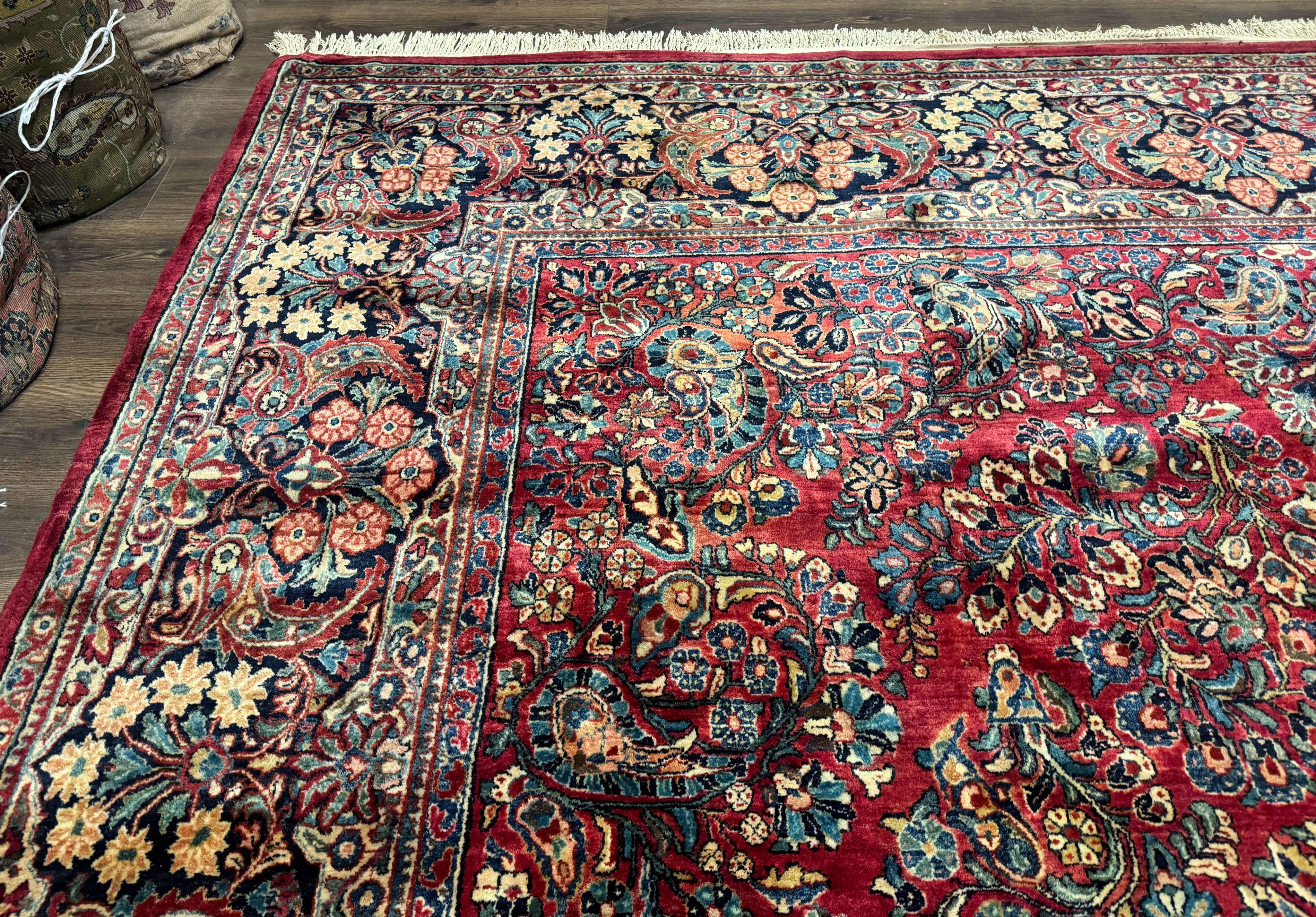 Palace Size Antique Persian Sarouk Rug 12x18